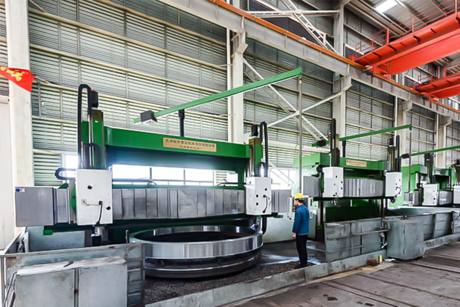 Двухколонный вертикально-токарный станок с ЧПУ